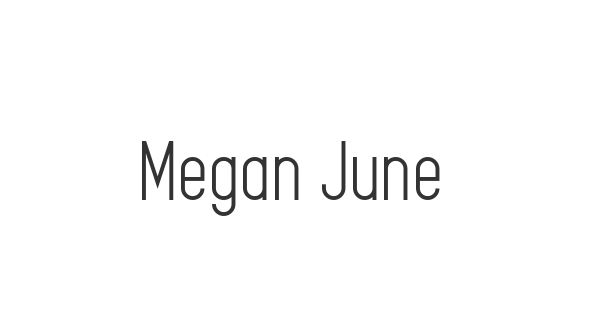 Megan June font thumb